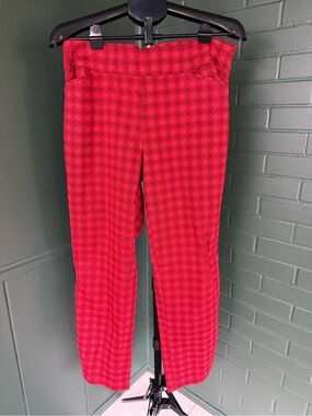 croft & barrow Red Plaid Straight-Leg Pants